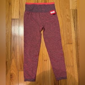 SPANX Heathered coral punch leggings